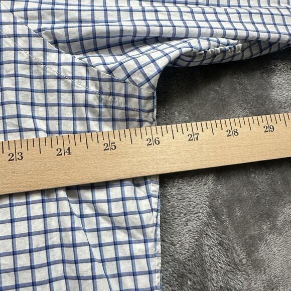 Polo Ralph Lauren Shirt Mens XL White/Blue Check Pattern Button Down Preppy - Picture 6 of 9